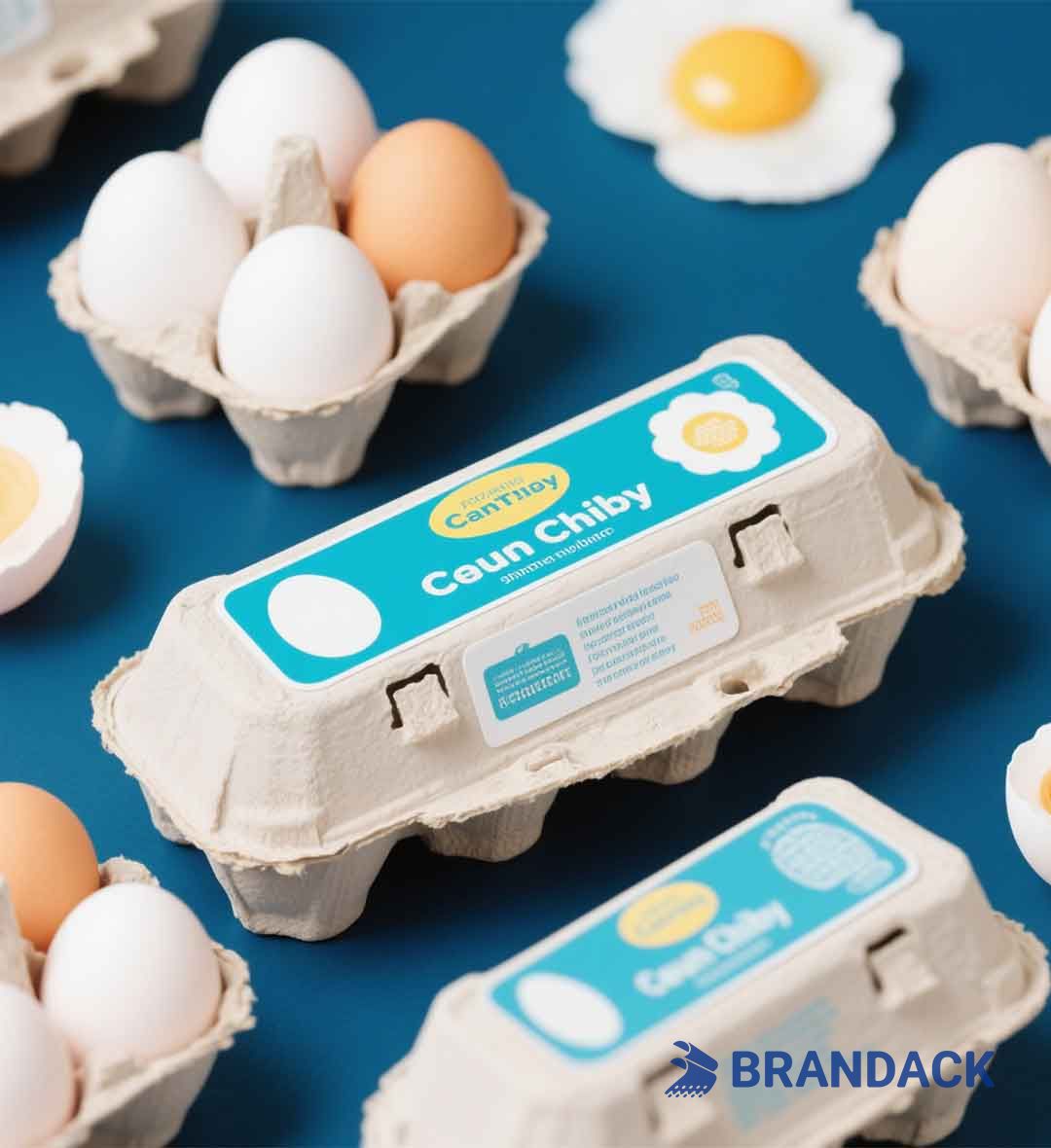 Egg Carton Box Label Design and Printing to Boost Your Brand Identity