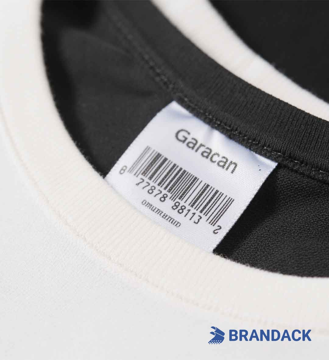 Custom Barcode Labels for Clothing | Garment Barcode Label with String