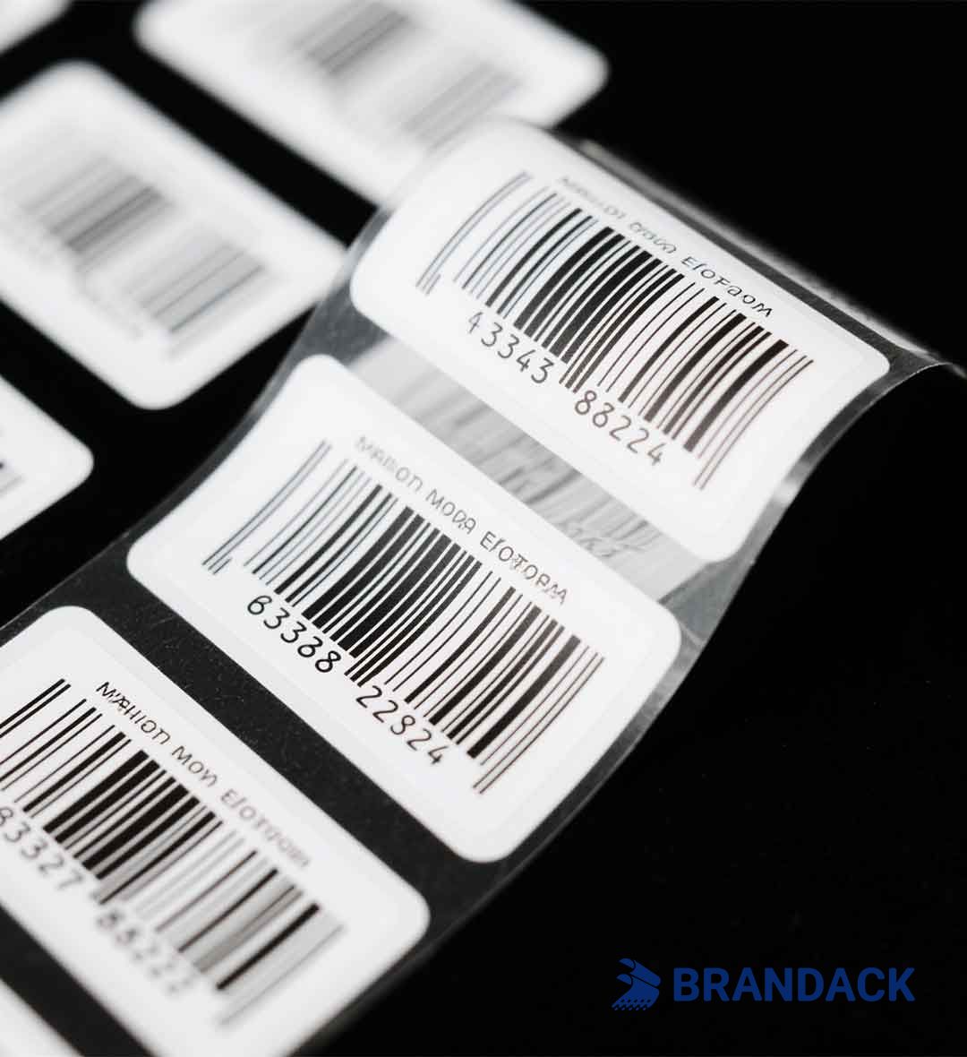 Transparent Barcode Labels Printing | Custom Clear Barcode Labels