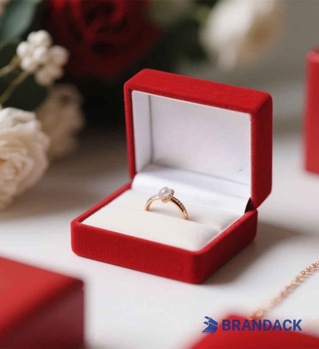 Personalized Jewelry Ring Box Bulk Wholesale Brand Gift Boxes Supplies