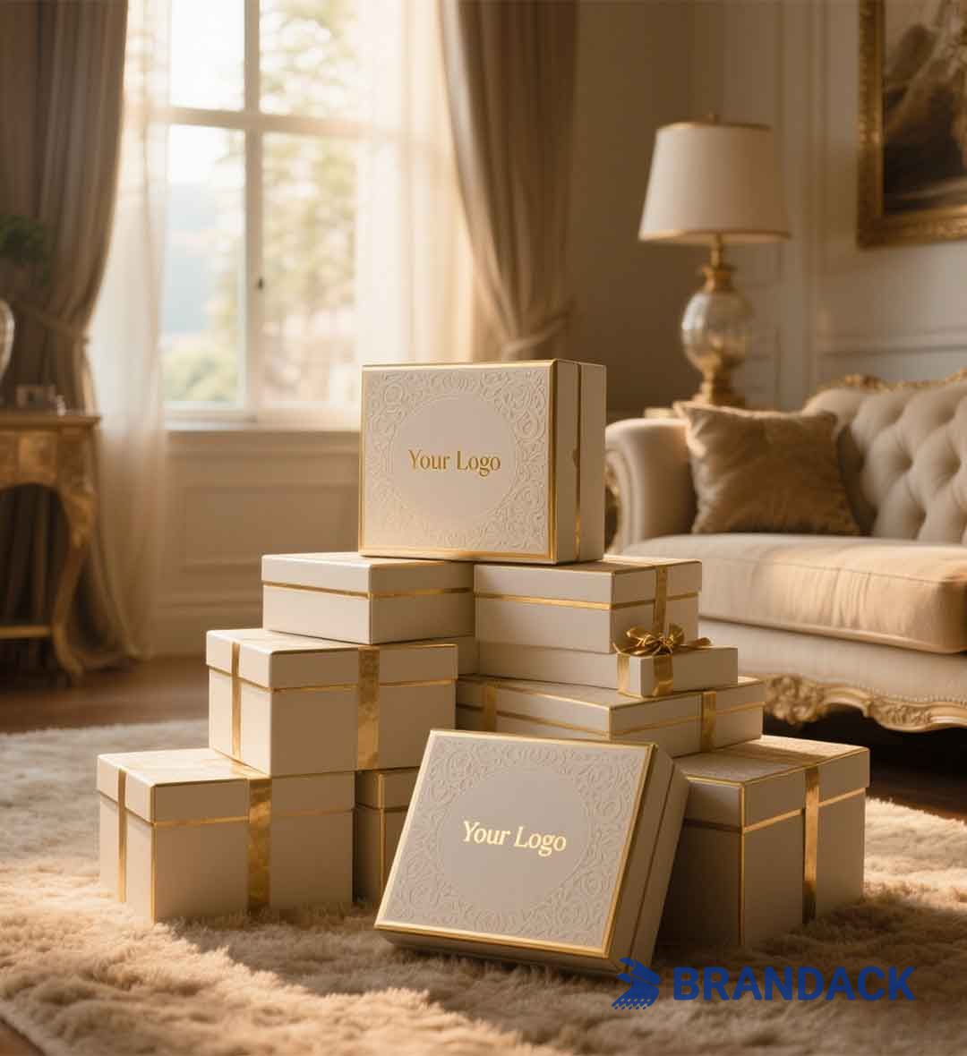 Custom Luxury Brand Gift Boxes Bulk Manufacturer with Design Service