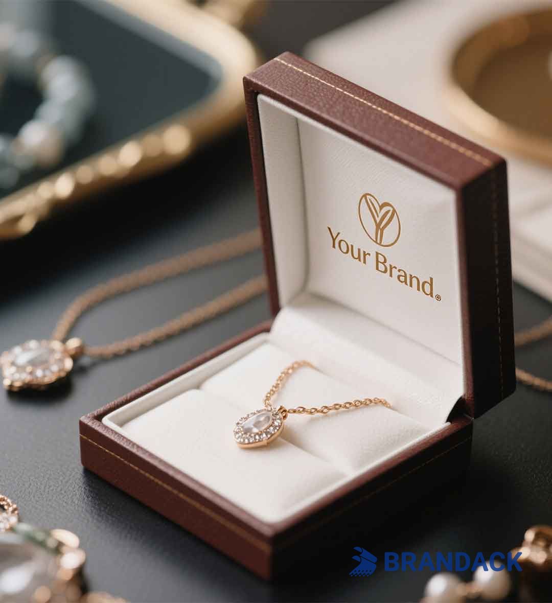 Custom Luxury Heart Shape Jewelry Boxes with Logo by Unique Design