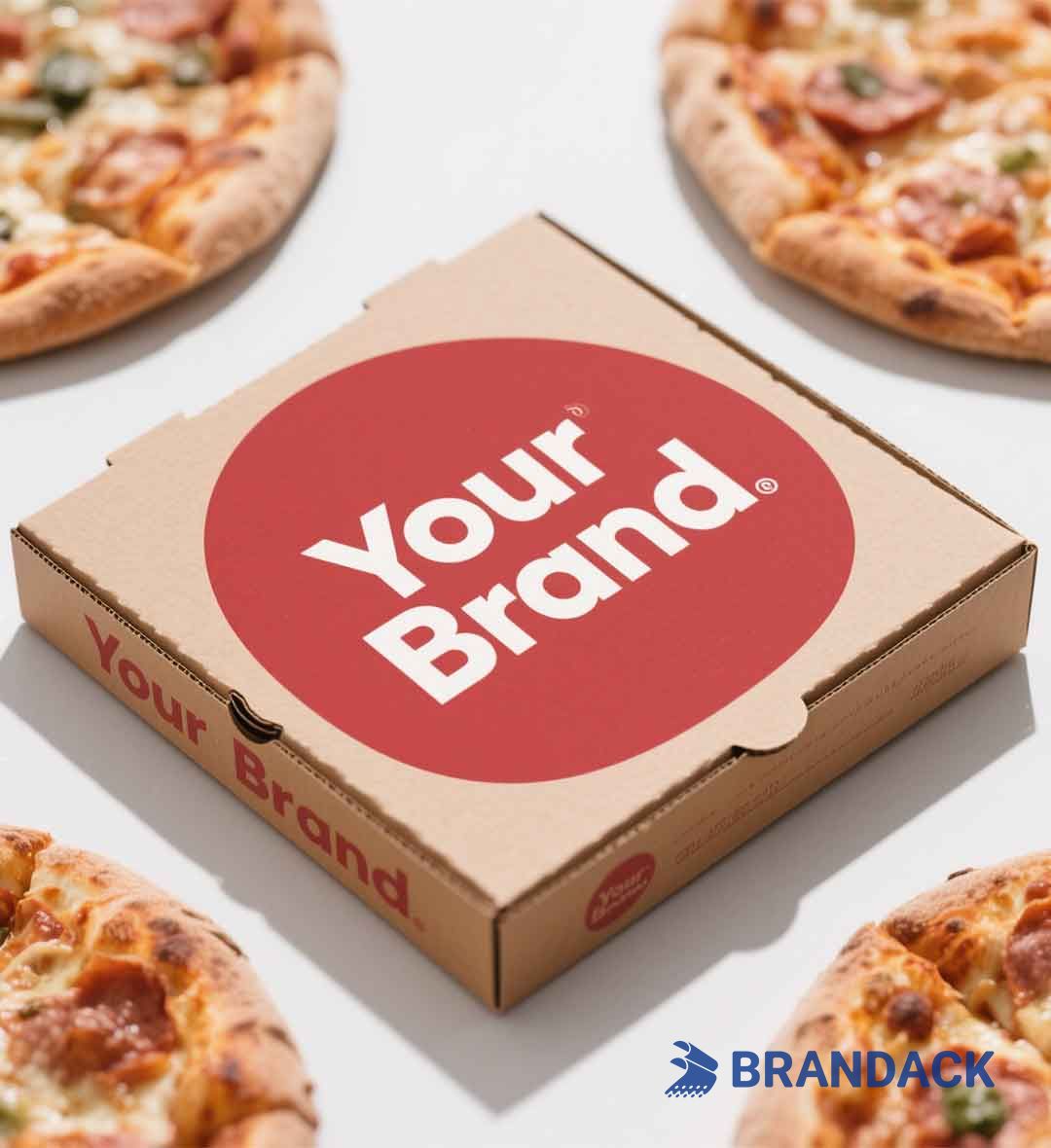 Branded Pizza Popcorn Cake Cookies Packaging Boxes for Small Business