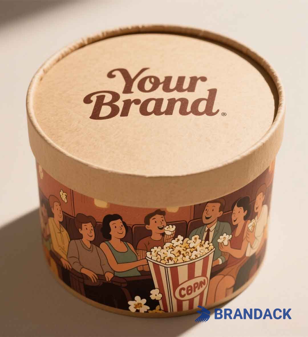 Branded Pizza Popcorn Cake Cookies Packaging Boxes for Small Business