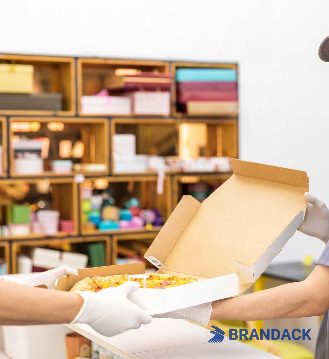 Custom Printed Cardboard Pizza Boxes with Logo Takeaway Packaging