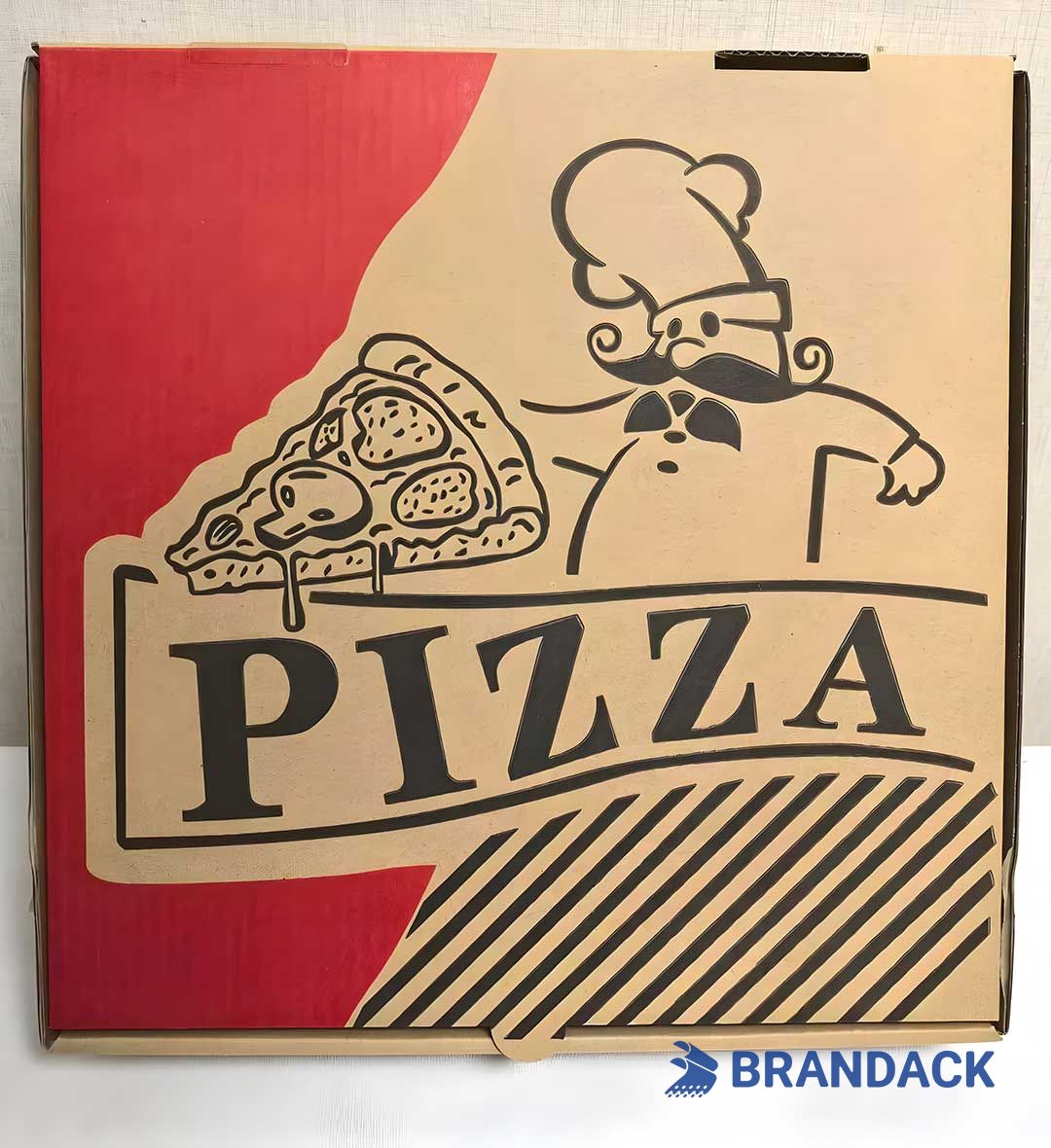 Custom Printed Cardboard Pizza Boxes with Logo Takeaway Packaging