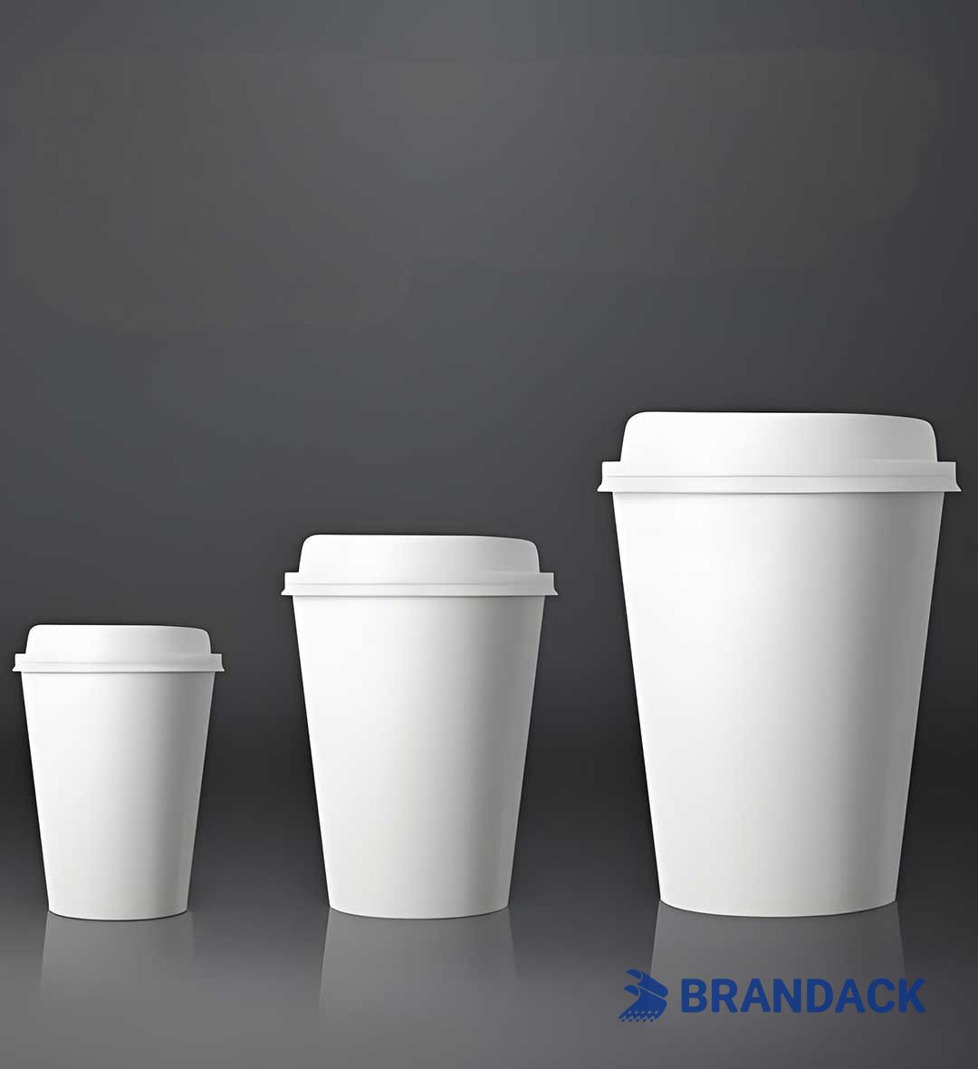 Custom Printed Paper To Go Coffee Cups with Lids
