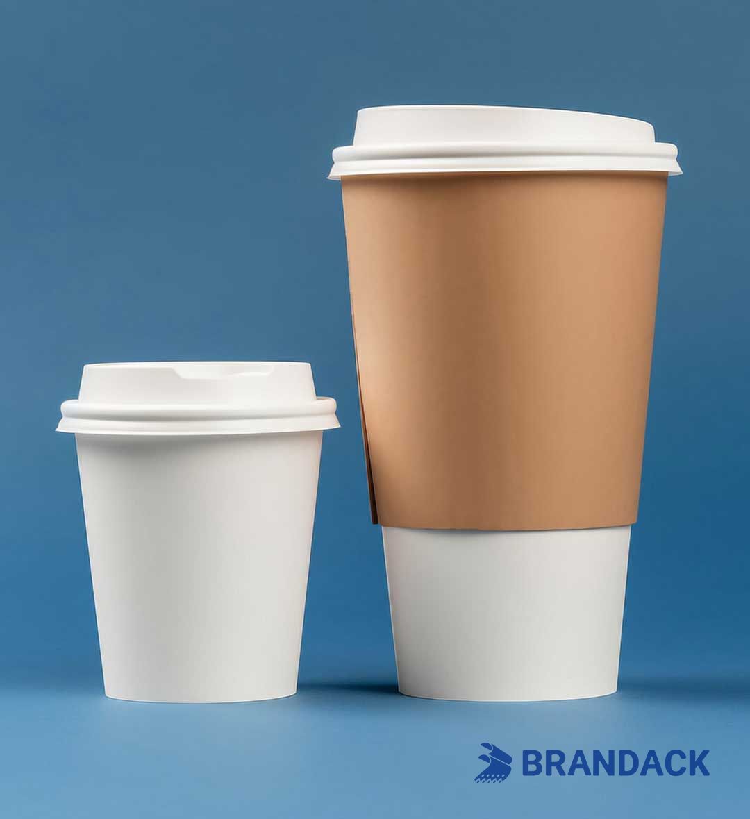 Custom Printed Paper To Go Coffee Cups with Lids