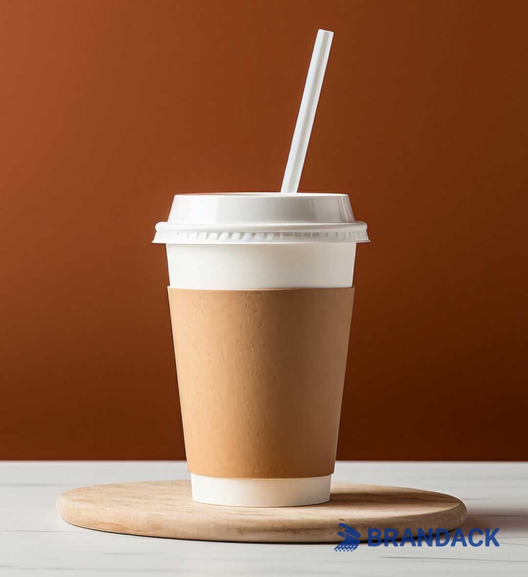 Custom Printed Paper To Go Coffee Cups with Lids