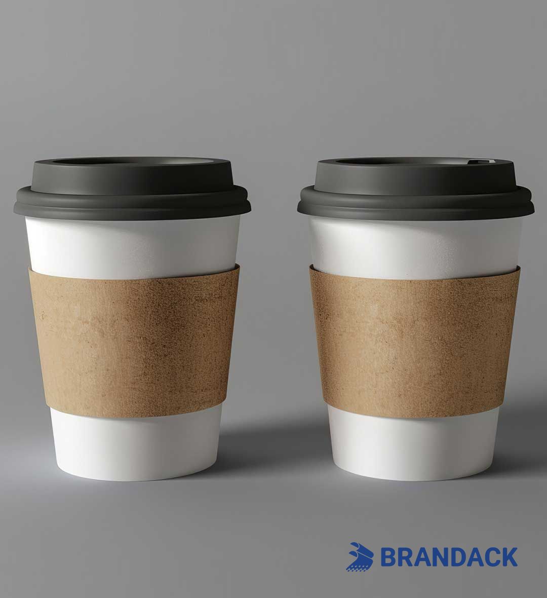Custom Printed Paper To Go Coffee Cups with Lids