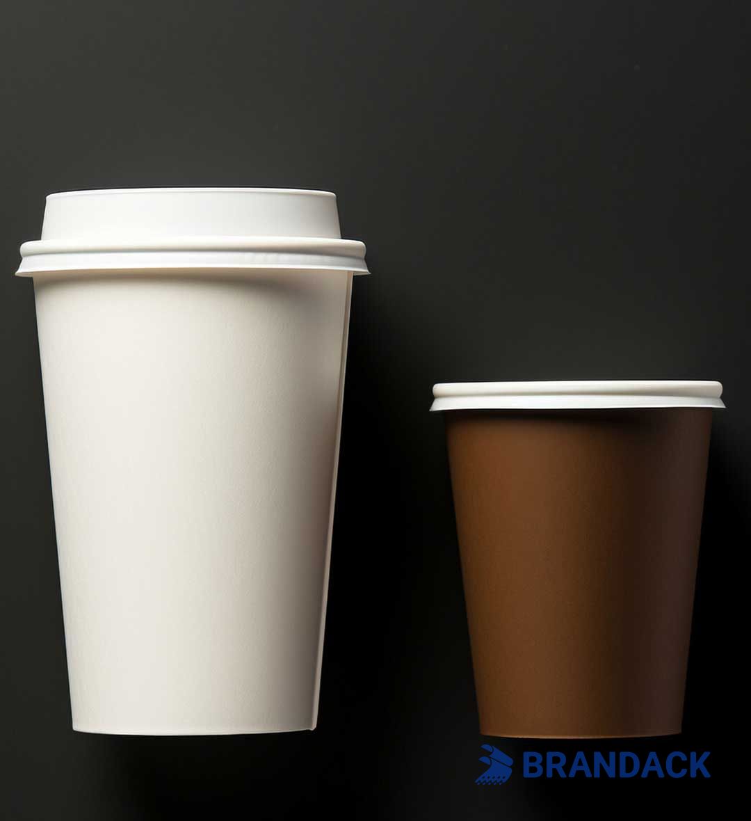 Custom Printed Paper To Go Coffee Cups with Lids