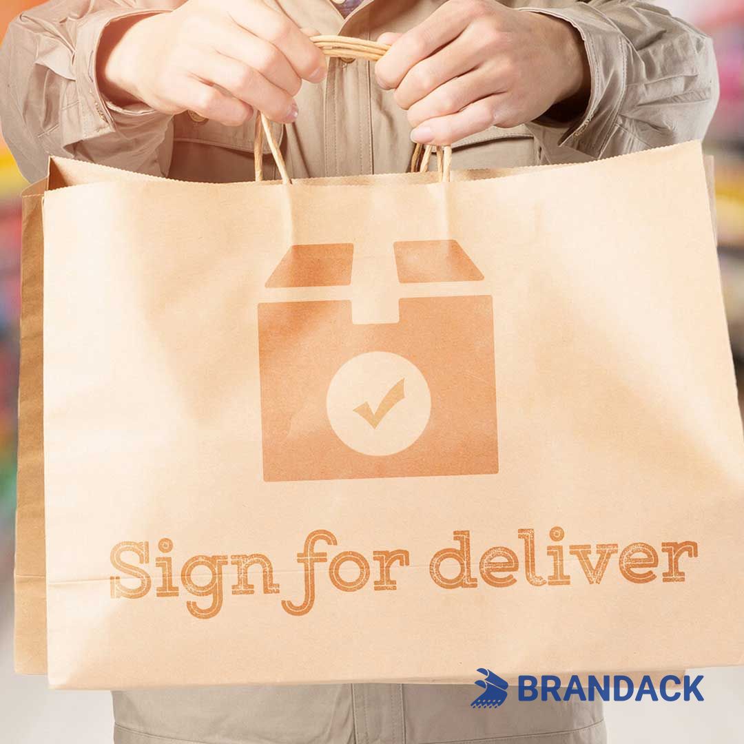 Custom Paper To Go Bags with Logo - Carry Out Takeaway Bags for Restaurants