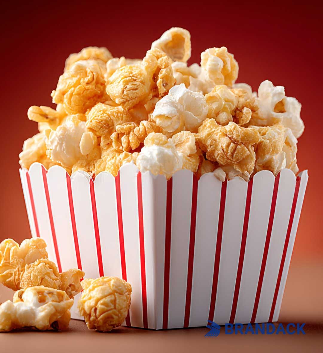 Custom Paper Movie Popcorn Bucket with Logo | Personalized Cinema Popcorn Cup Container
