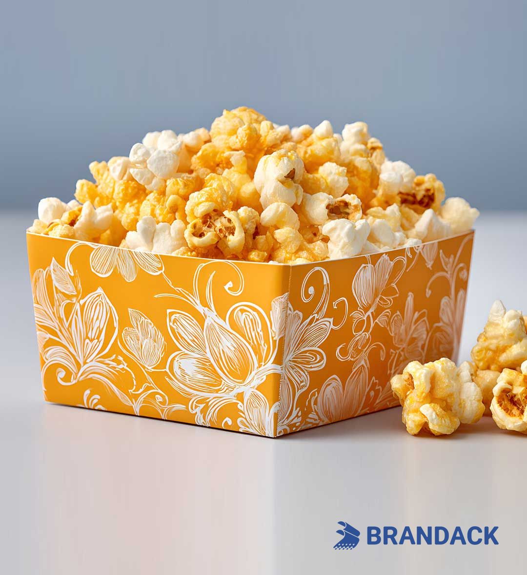 Custom Paper Movie Popcorn Bucket with Logo | Personalized Cinema Popcorn Cup Container