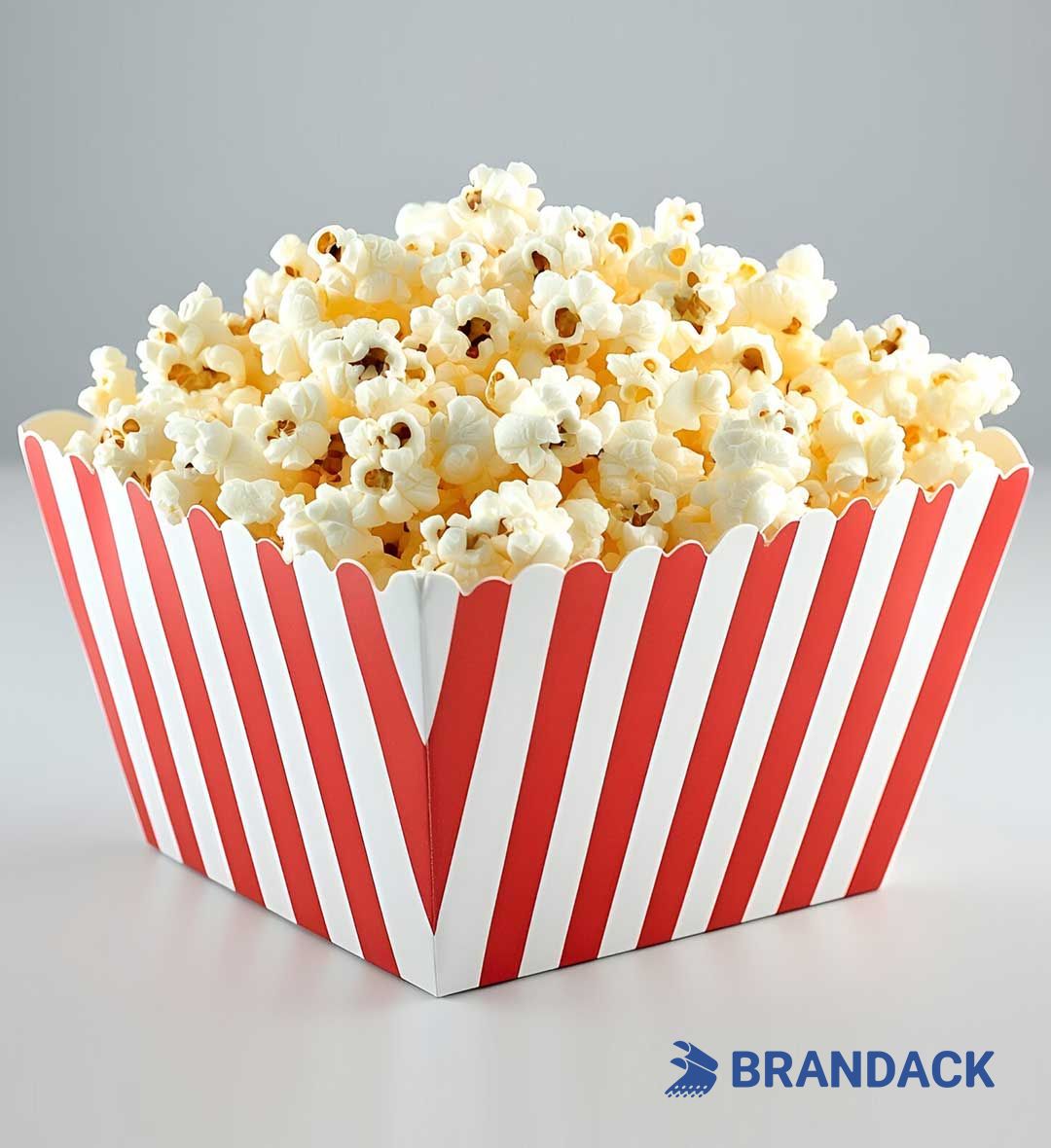 Custom Paper Movie Popcorn Bucket with Logo | Personalized Cinema Popcorn Cup Container