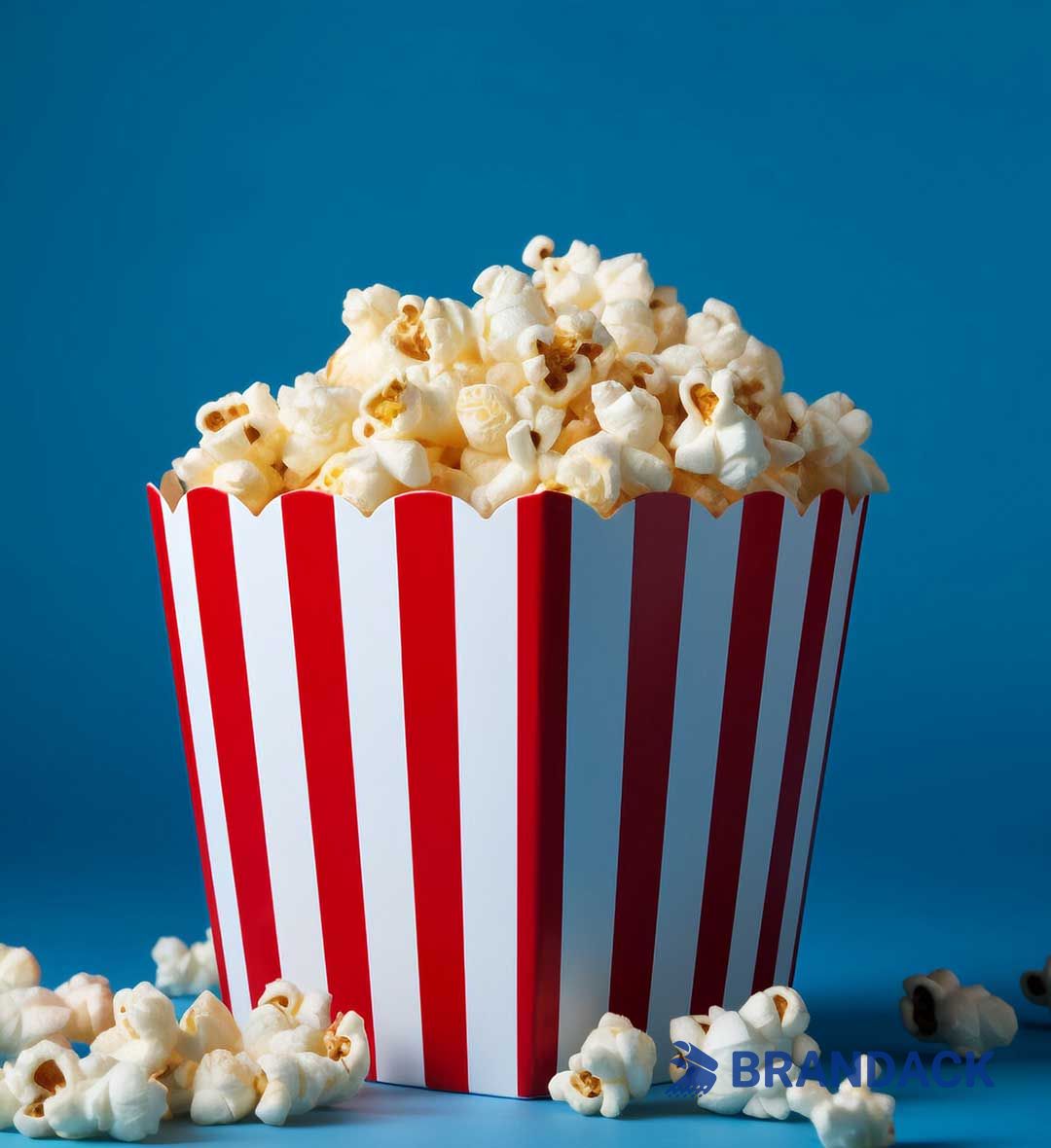 Custom Paper Movie Popcorn Bucket with Logo | Personalized Cinema Popcorn Cup Container