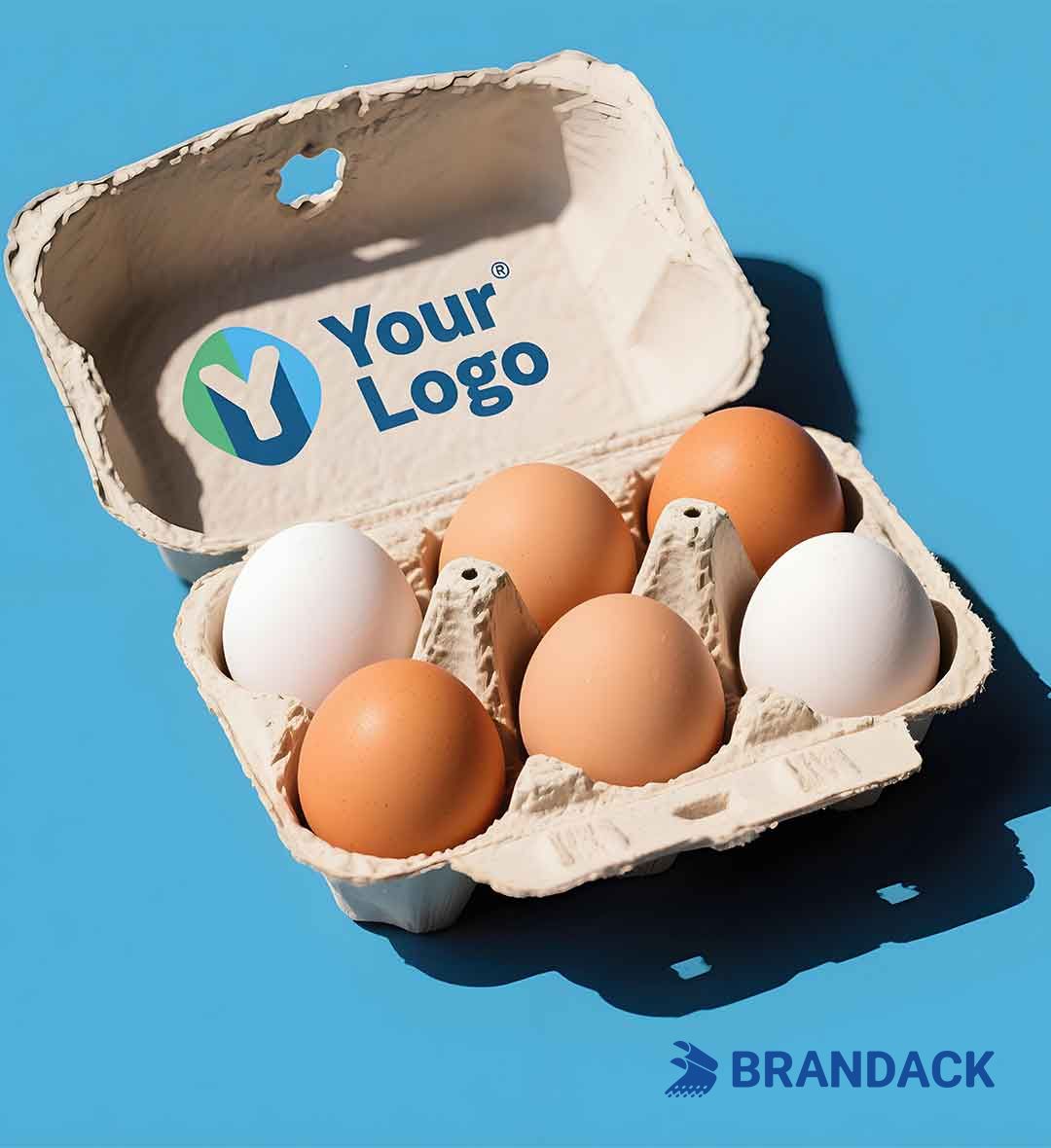 Bulk Egg Carton Boxes Cheap for Sale | Custom Printed Egg Cardboard Box