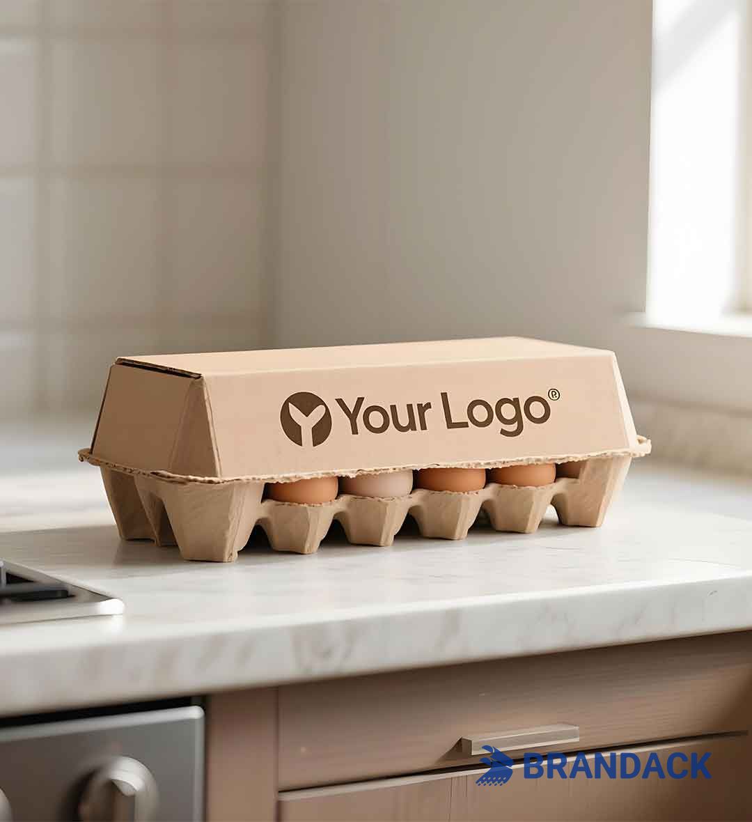 Bulk Egg Carton Boxes Cheap for Sale | Custom Printed Egg Cardboard Box