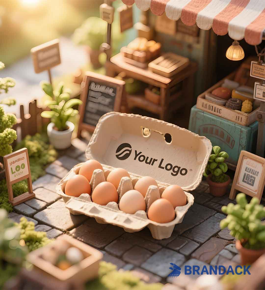 Bulk Egg Carton Boxes Cheap for Sale | Custom Printed Egg Cardboard Box