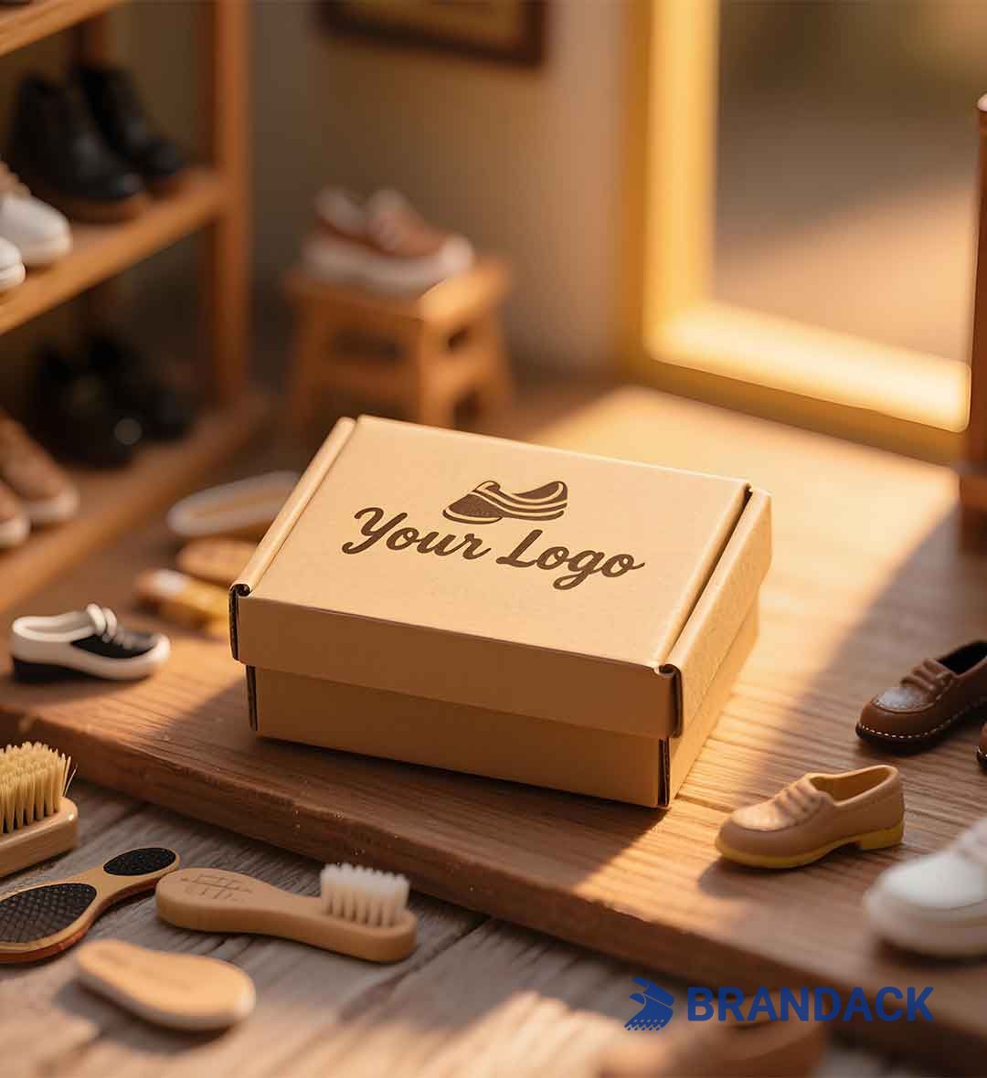 Custom Cardboard Shoe Boxes with Lids Packing Storage for Shipping