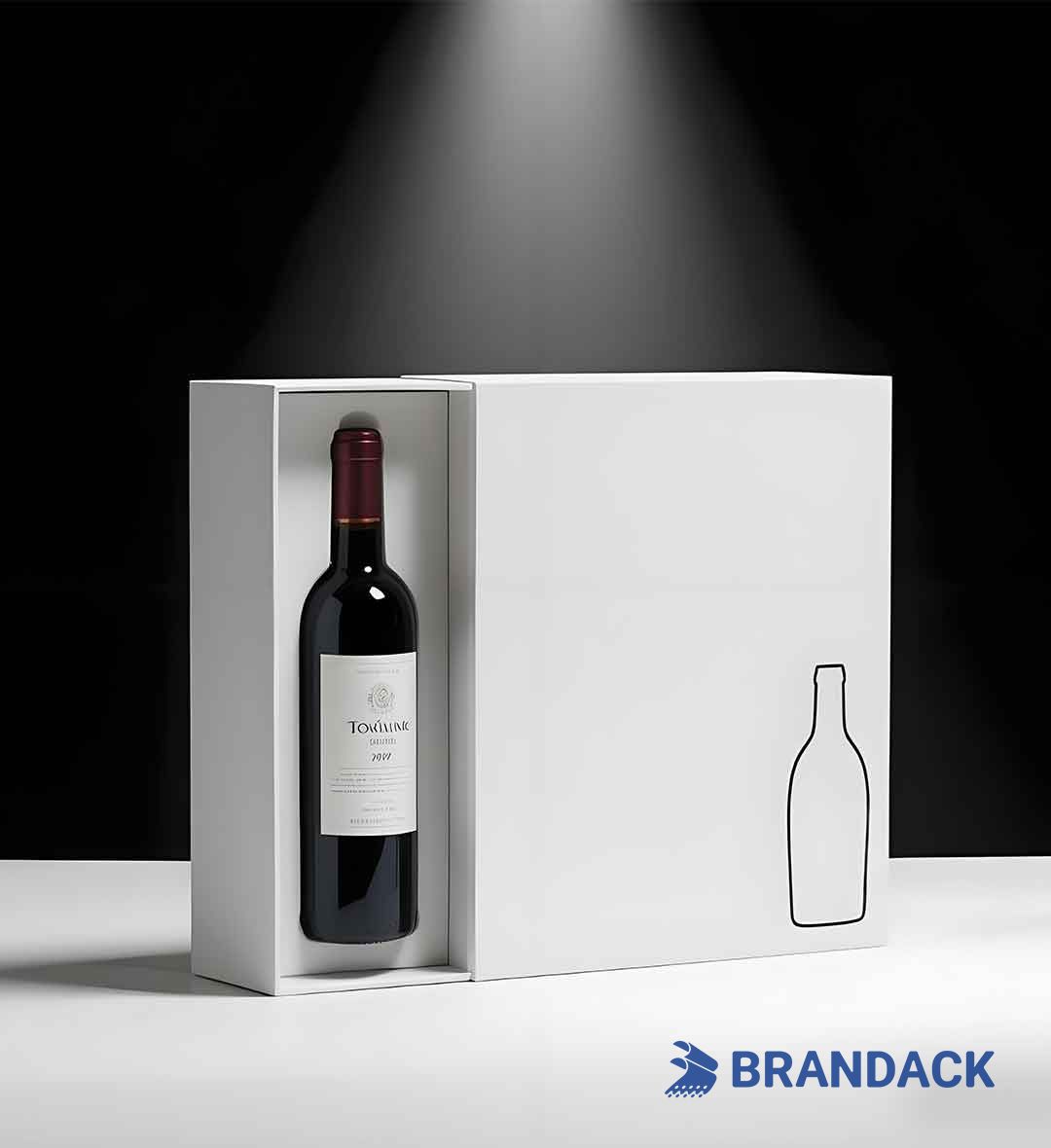 Custom Cardboard Wine Packaging Boxes for Wine Glasses 2 or 6 Bottles