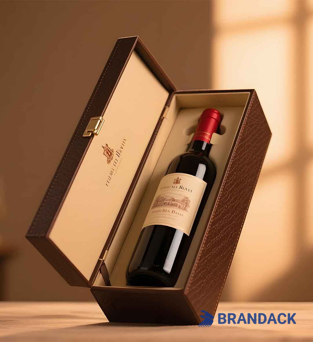 Cardboard Wine Bottle Gift Boxes | Corrugated Wine Carrier Shipping Box