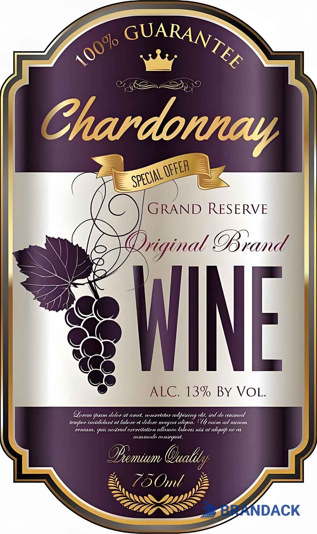 Custom Made Wine Bottle Labels Printing | Customised Winery Label Design