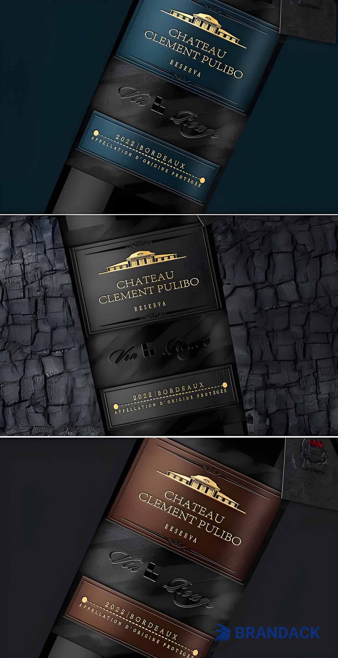 Custom Wine Bottle Label Stickers Printing