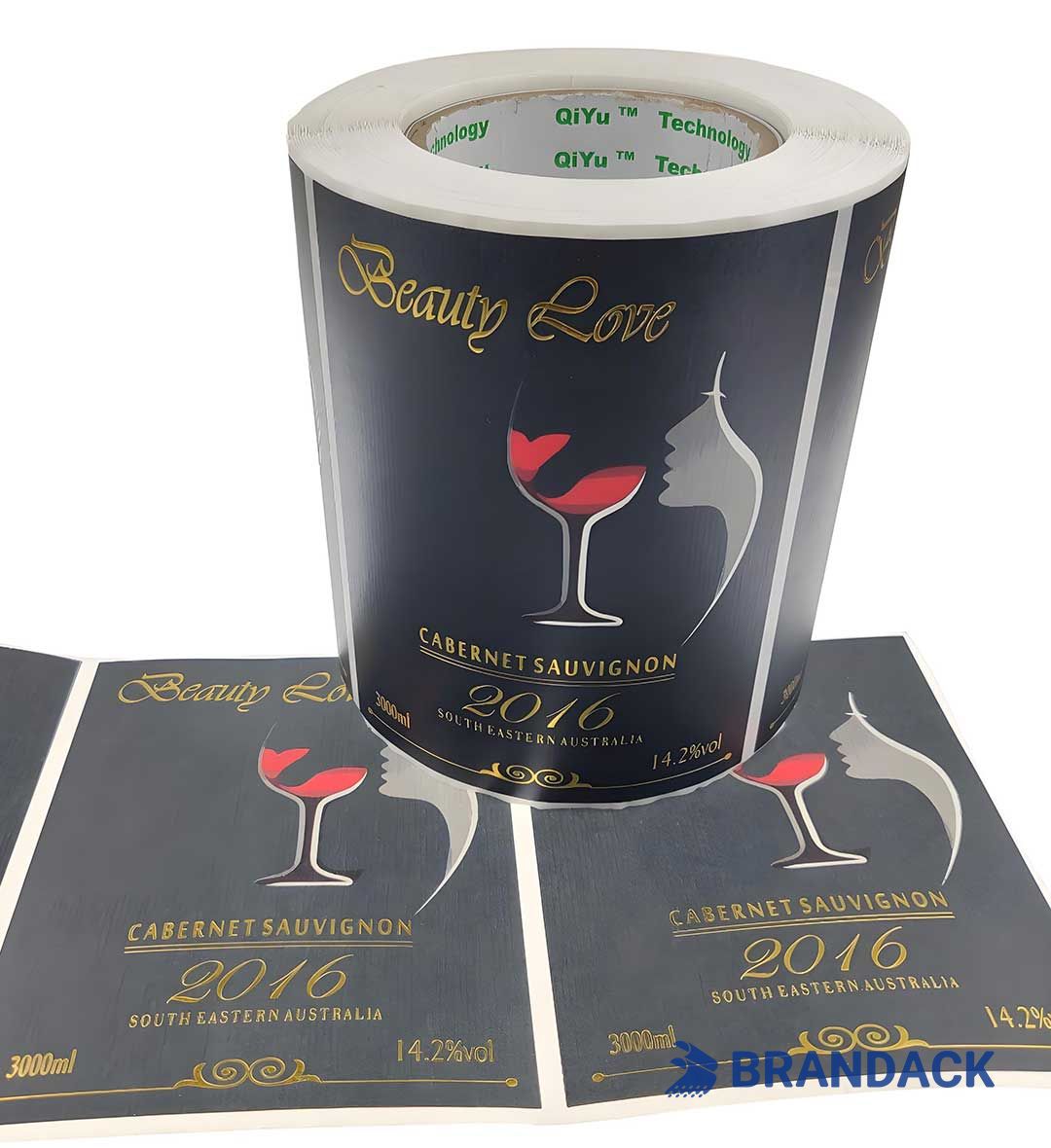 Custom Wine Bottle Label Stickers Printing