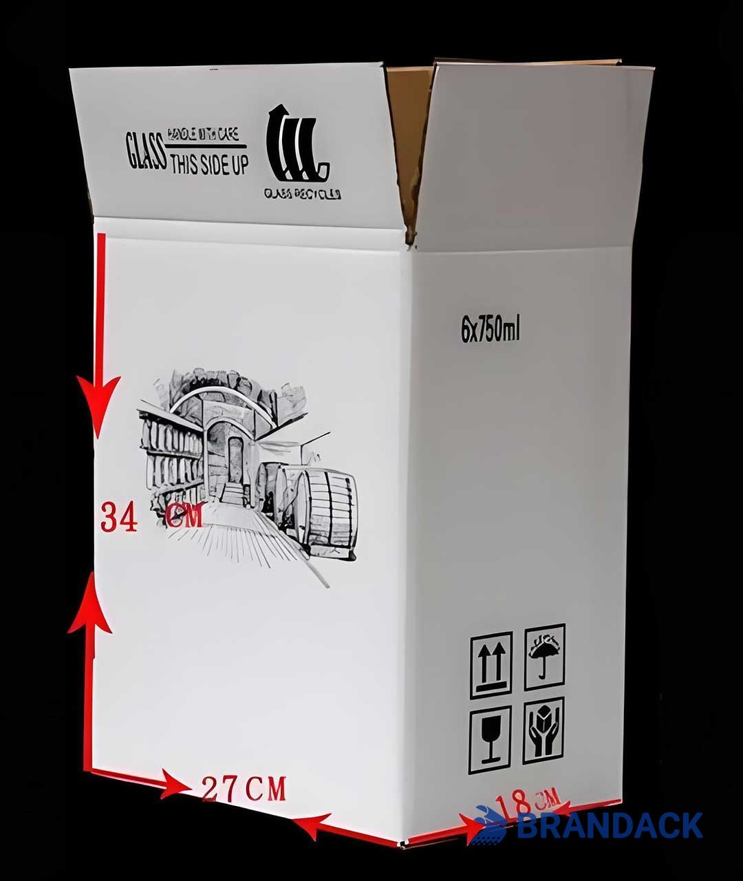 Custom Wine Packaging Box, Wine Bottle Shipping Boxes, Cardboard Wine Package Box 2 4 6 Pack