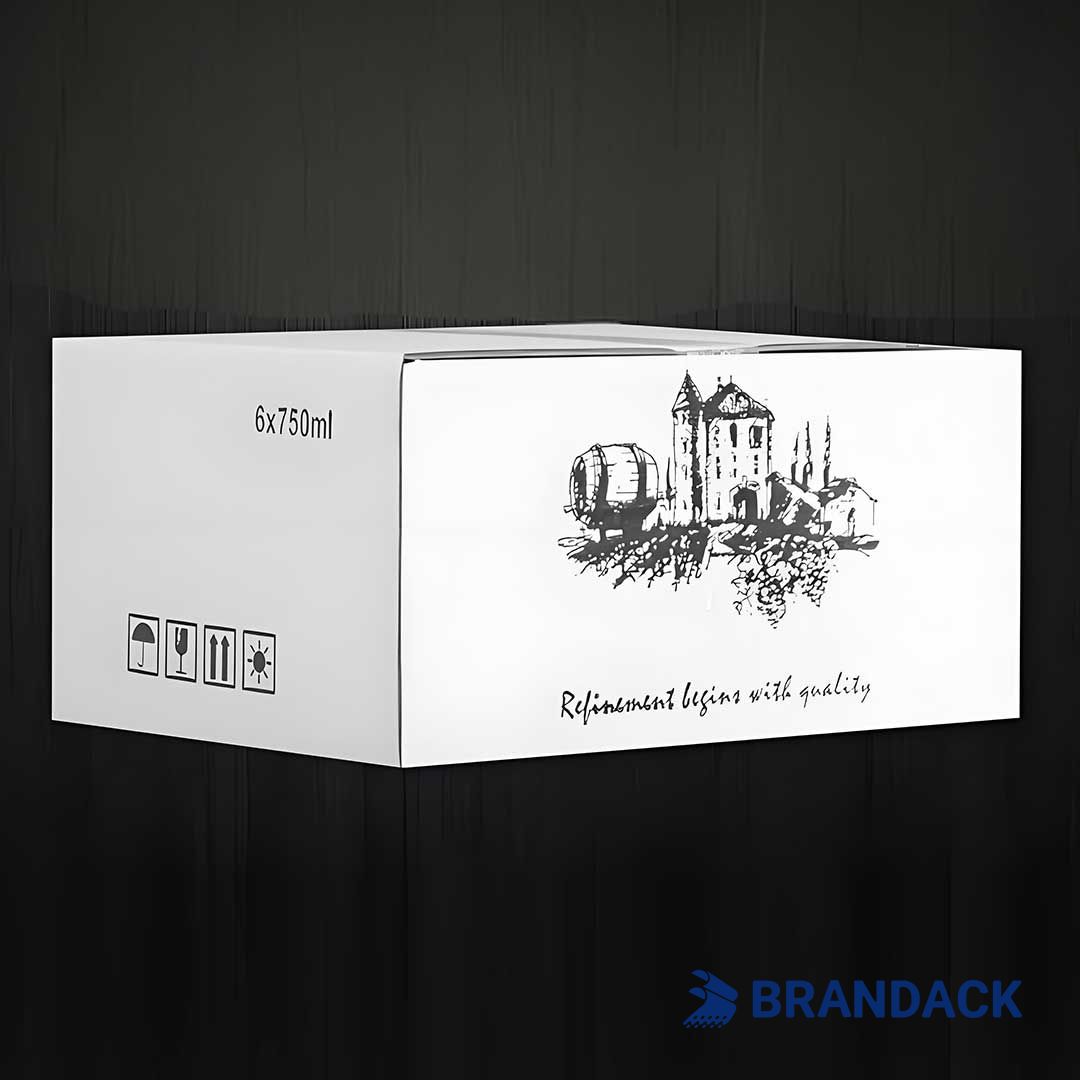 Custom Wine Packaging Box, Wine Bottle Shipping Boxes, Cardboard Wine Package Box 2 4 6 Pack