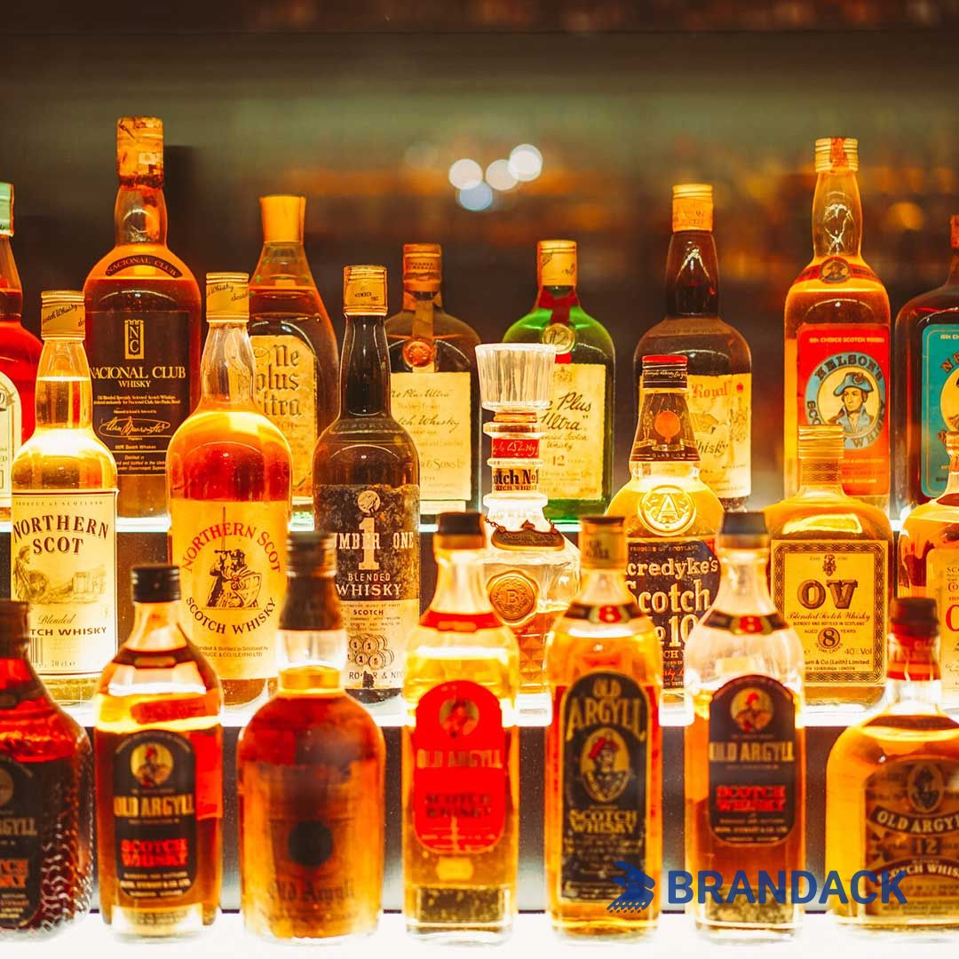 Custom Liquor Whisky Labels Printing, Bourbon Champagne Bottle Label Stickers, Deign Alcohol Packaging