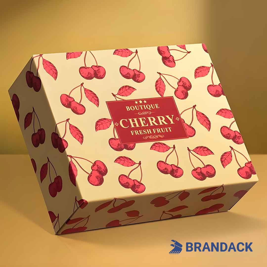 Custom Premium Cherry Ripe Fruit Boxes, 1kg 2kg 5kg Cherry Gift Packaging Box Delivery