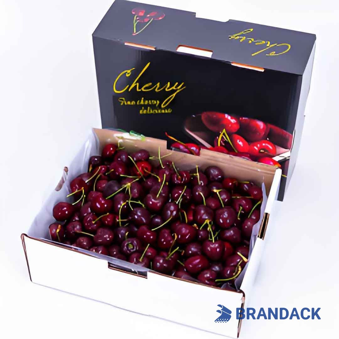 Custom Premium Cherry Ripe Fruit Boxes, 1kg 2kg 5kg Cherry Gift Packaging Box Delivery