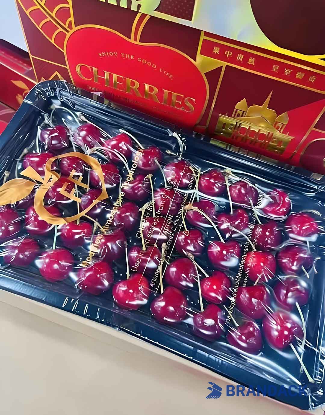 Custom Premium Cherry Ripe Fruit Boxes, 1kg 2kg 5kg Cherry Gift Packaging Box Delivery