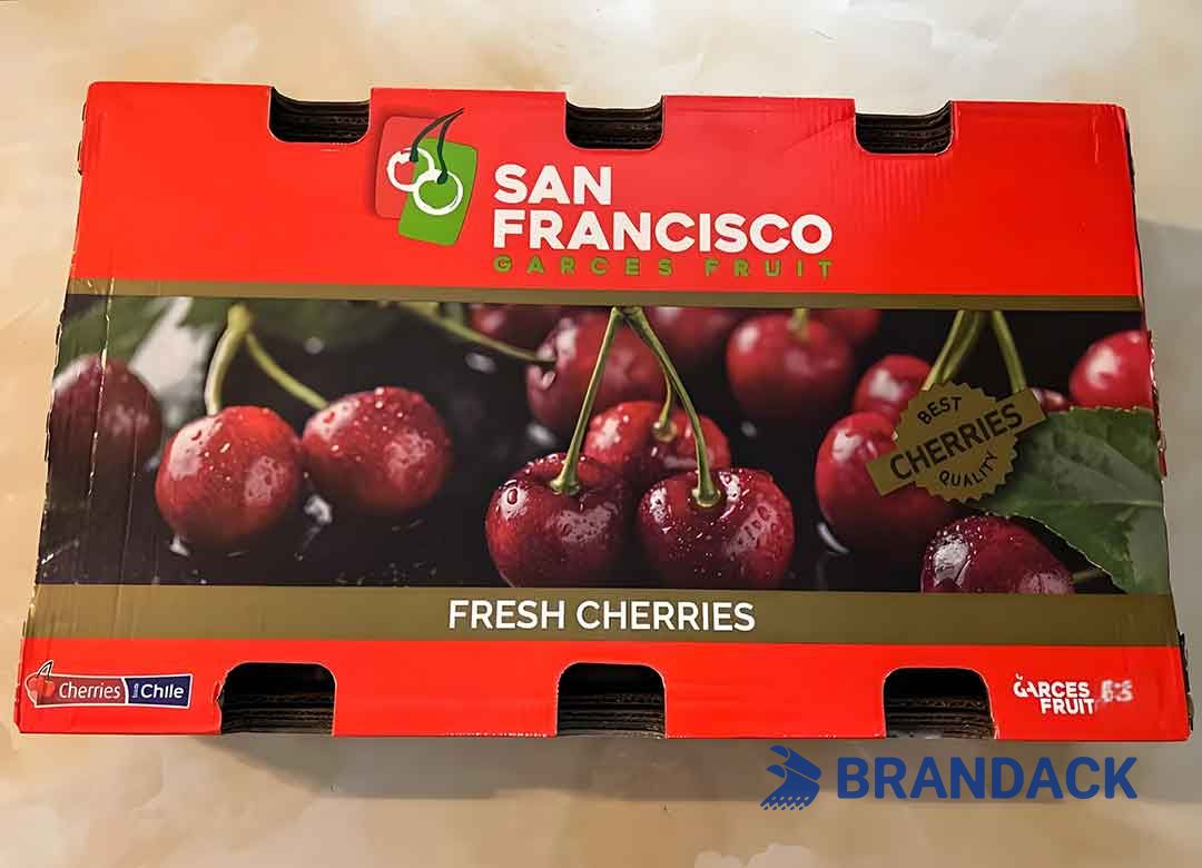 Custom Premium Cherry Ripe Fruit Boxes, 1kg 2kg 5kg Cherry Gift Packaging Box Delivery