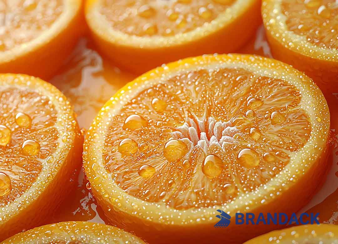 Custom Orange Fruit Packaging Boxes for Moving, Orange Cardboard Gift Package Box for Delivery