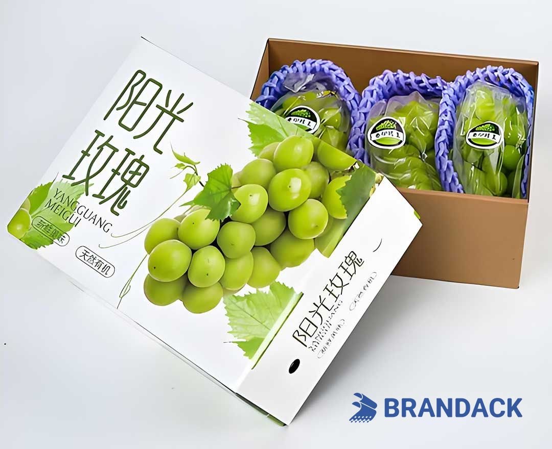 Custom Grape Fruit Packaging Boxes, Grape Packing Boxes for Moving