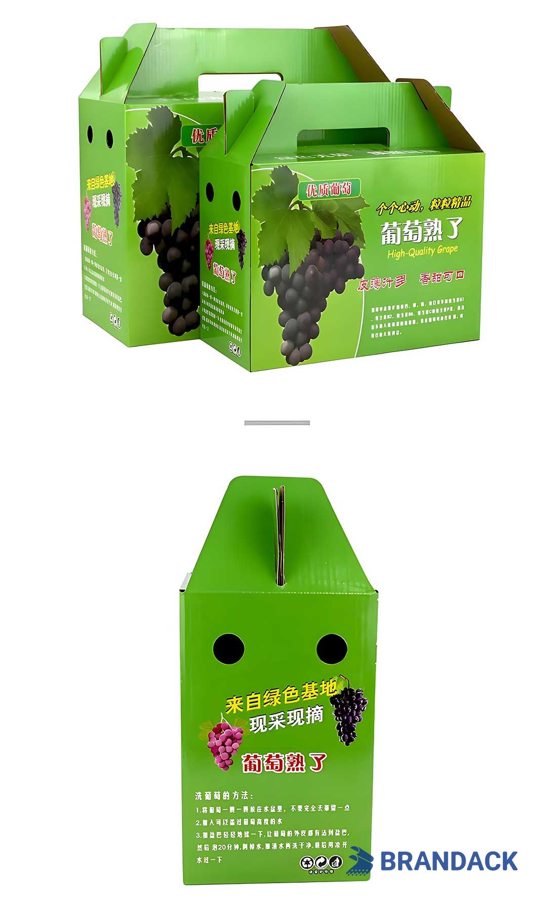 Custom Grape Fruit Packaging Boxes, Grape Packing Boxes for Moving