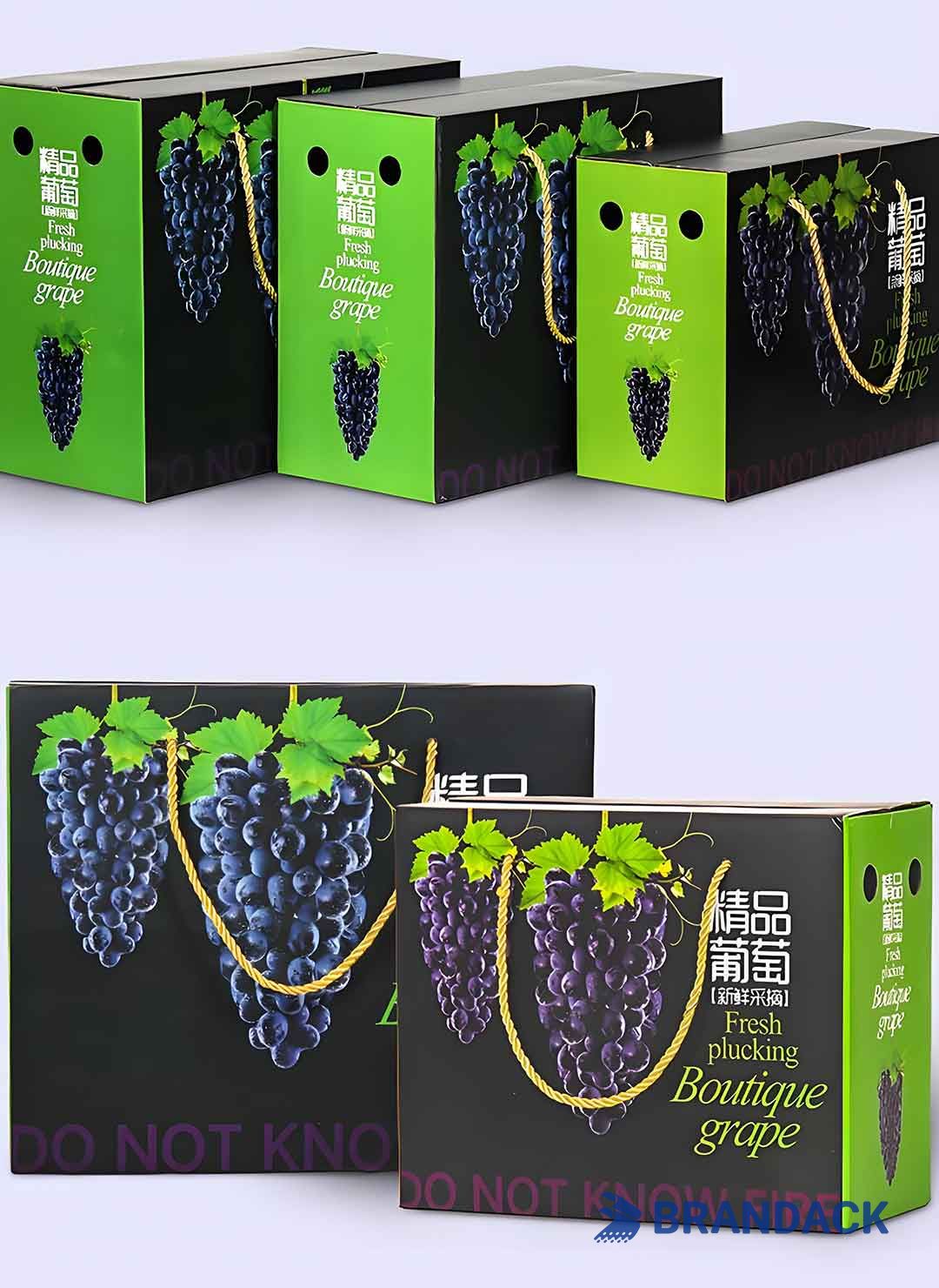 Custom Grape Fruit Packaging Boxes, Grape Packing Boxes for Moving