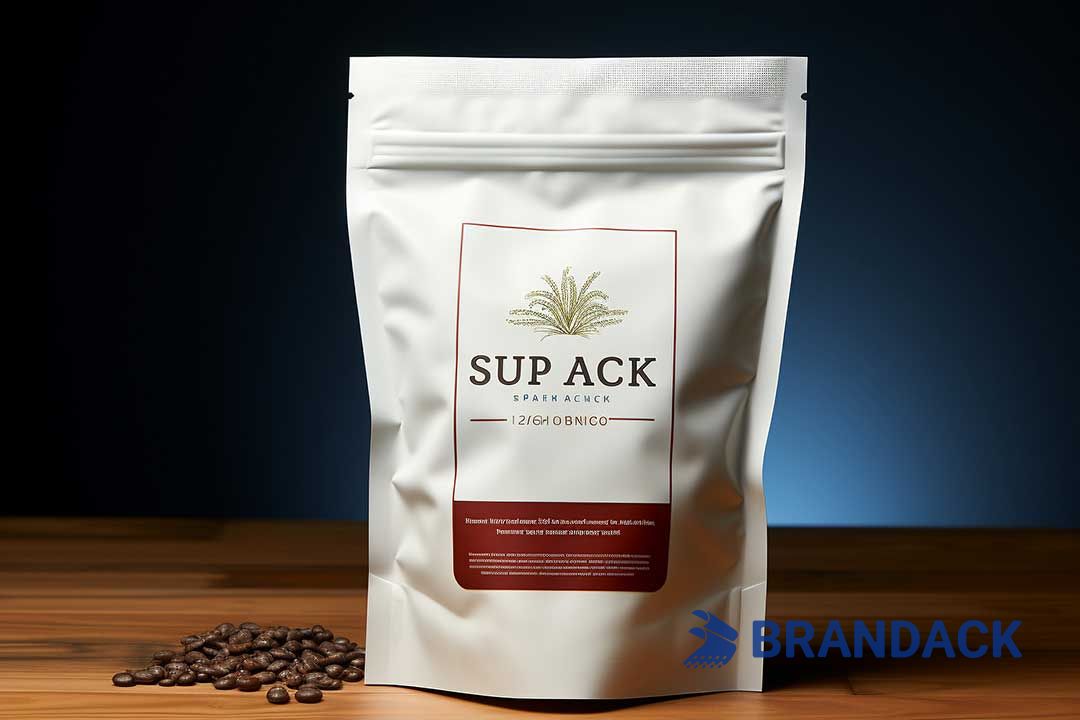 Custom Coffee Packaging Pouches Tailored to Brands, Compostable Kraft Coffee Pouch Packets