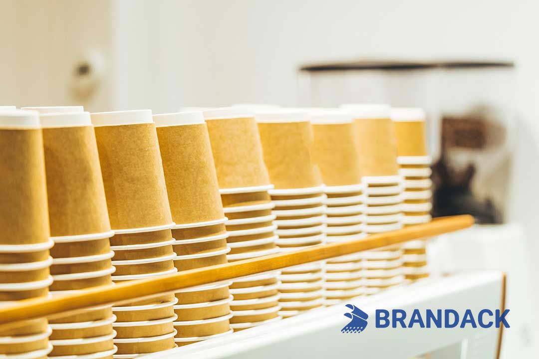 Custom Printed Paper Hot Coffee Cups with Sleeves, Bulk Disposable Branded 12 16 oz To Go Coffee Cups with Lids