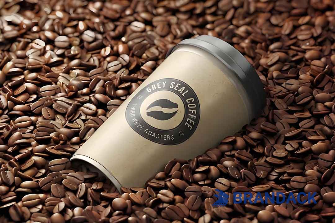 Custom Printed Paper Hot Coffee Cups with Sleeves, Bulk Disposable Branded 12 16 oz To Go Coffee Cups with Lids
