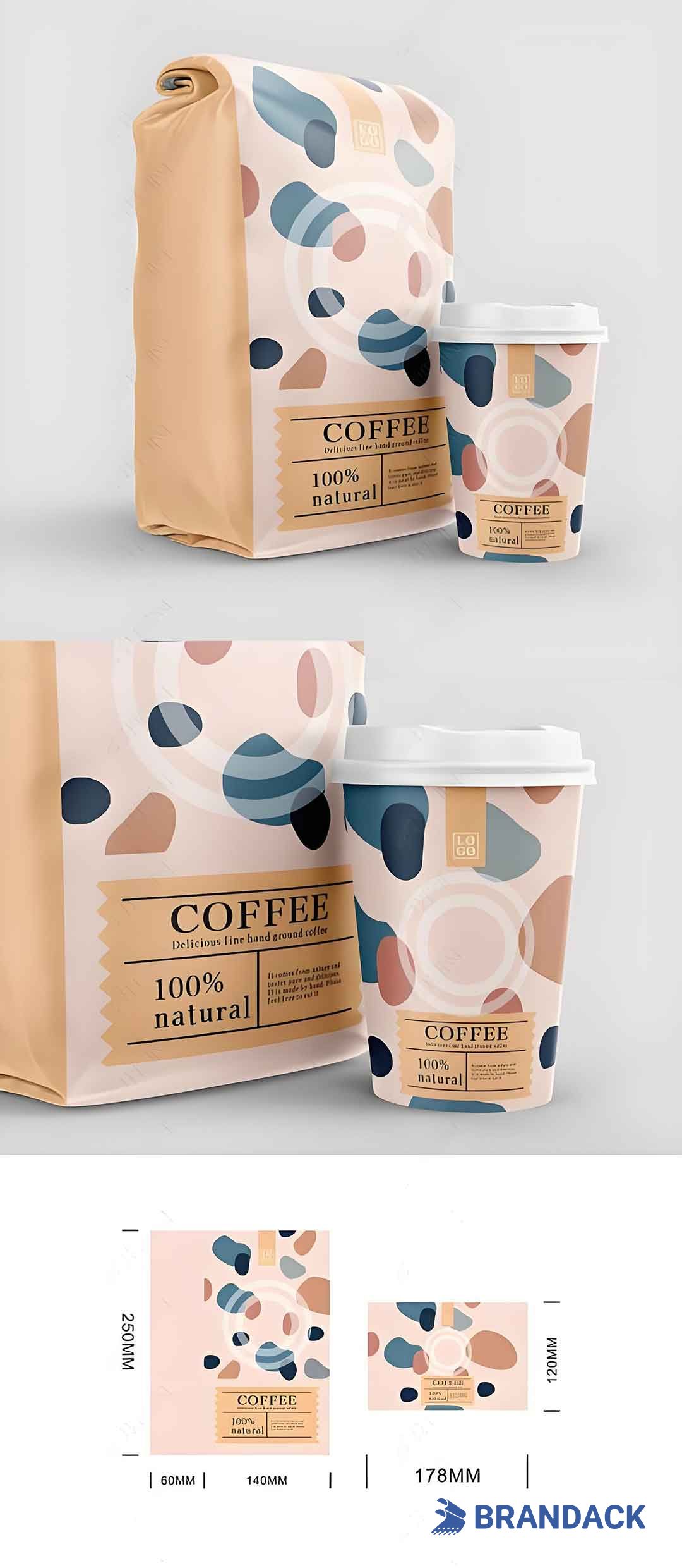 Coffee Brand Packaging Bag Designs, Custom Branding Coffee Package Bags Wholesale in Latin America