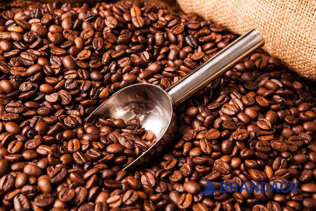 Custom Branded Packs of Coffee, Luxury Coffee Yellow Packaging Bags, Packaging Materials for Coffee