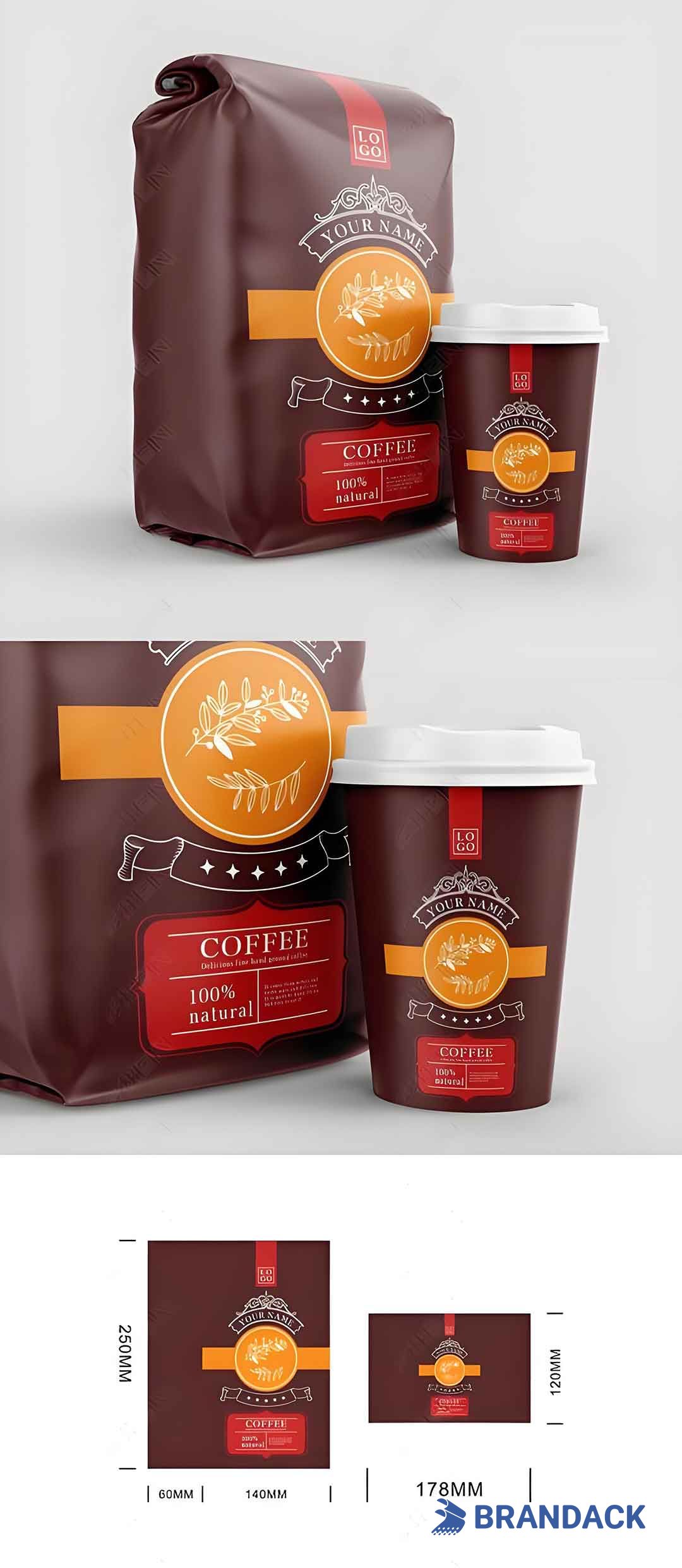 Espresso Coffee Packaging Design, Instant Ground Coffee Variety Pack, Bulk Wholesale Coffee Packaging Printing