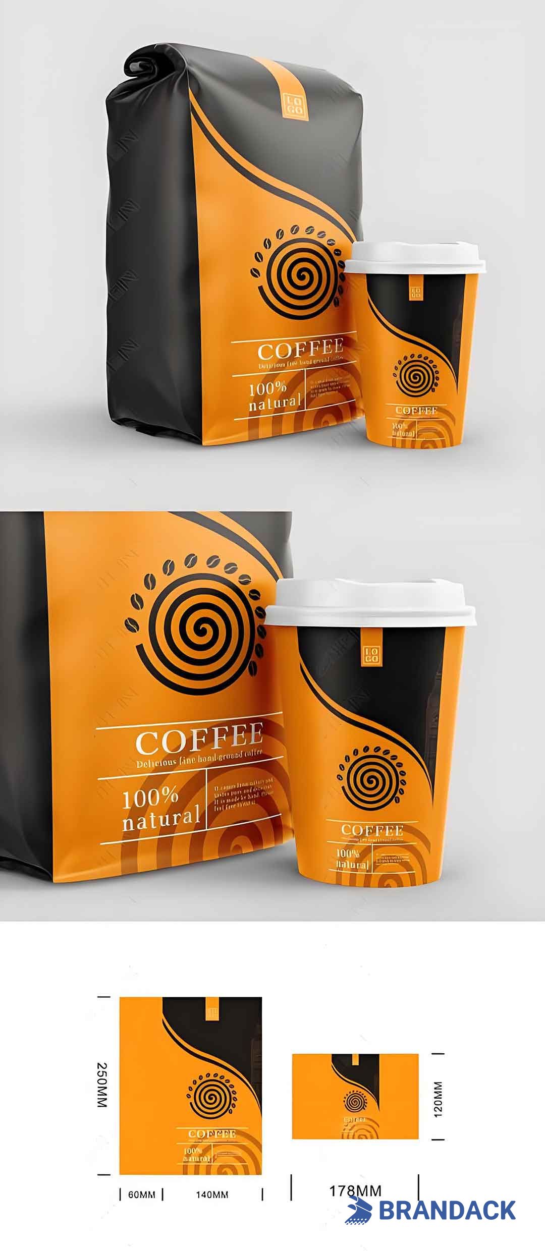 Espresso Coffee Packaging Design, Instant Ground Coffee Variety Pack, Bulk Wholesale Coffee Packaging Printing