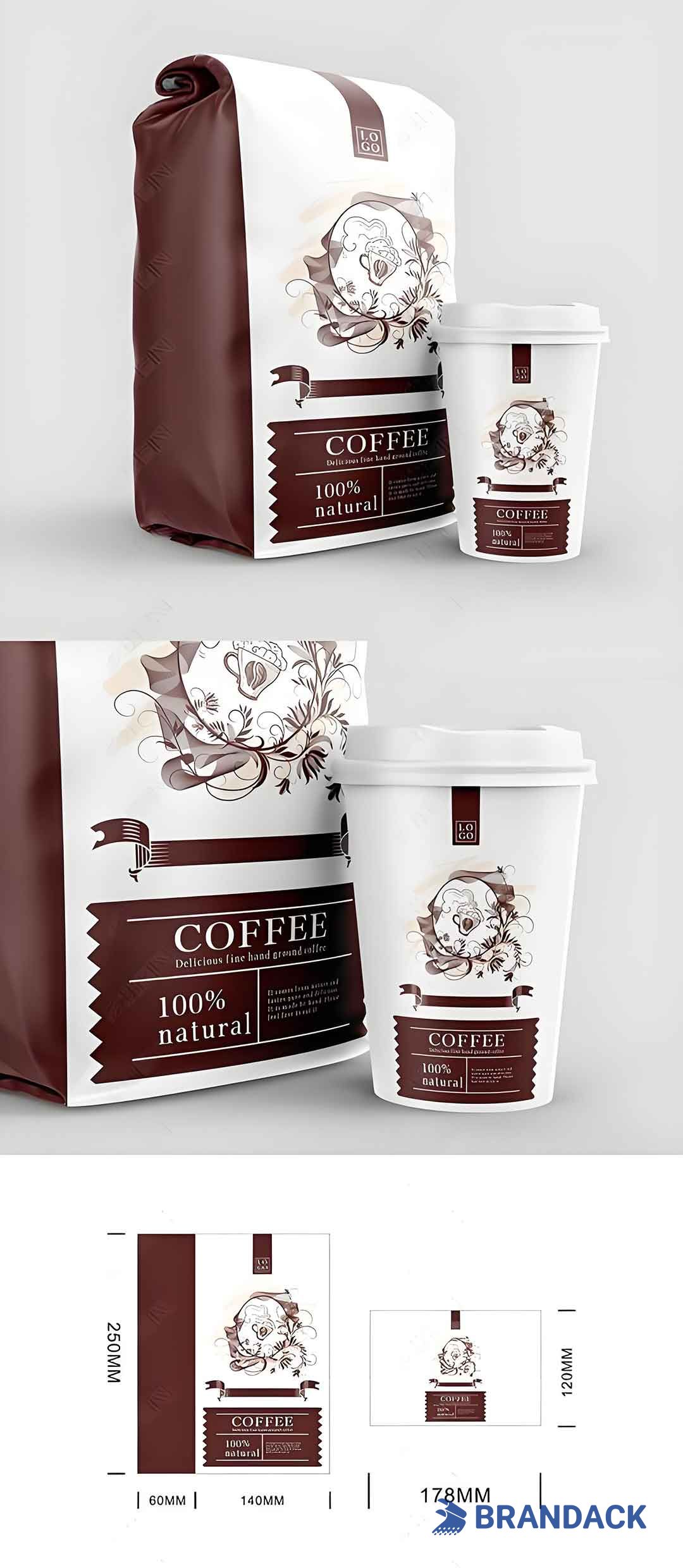 Espresso Coffee Packaging Design, Instant Ground Coffee Variety Pack, Bulk Wholesale Coffee Packaging Printing