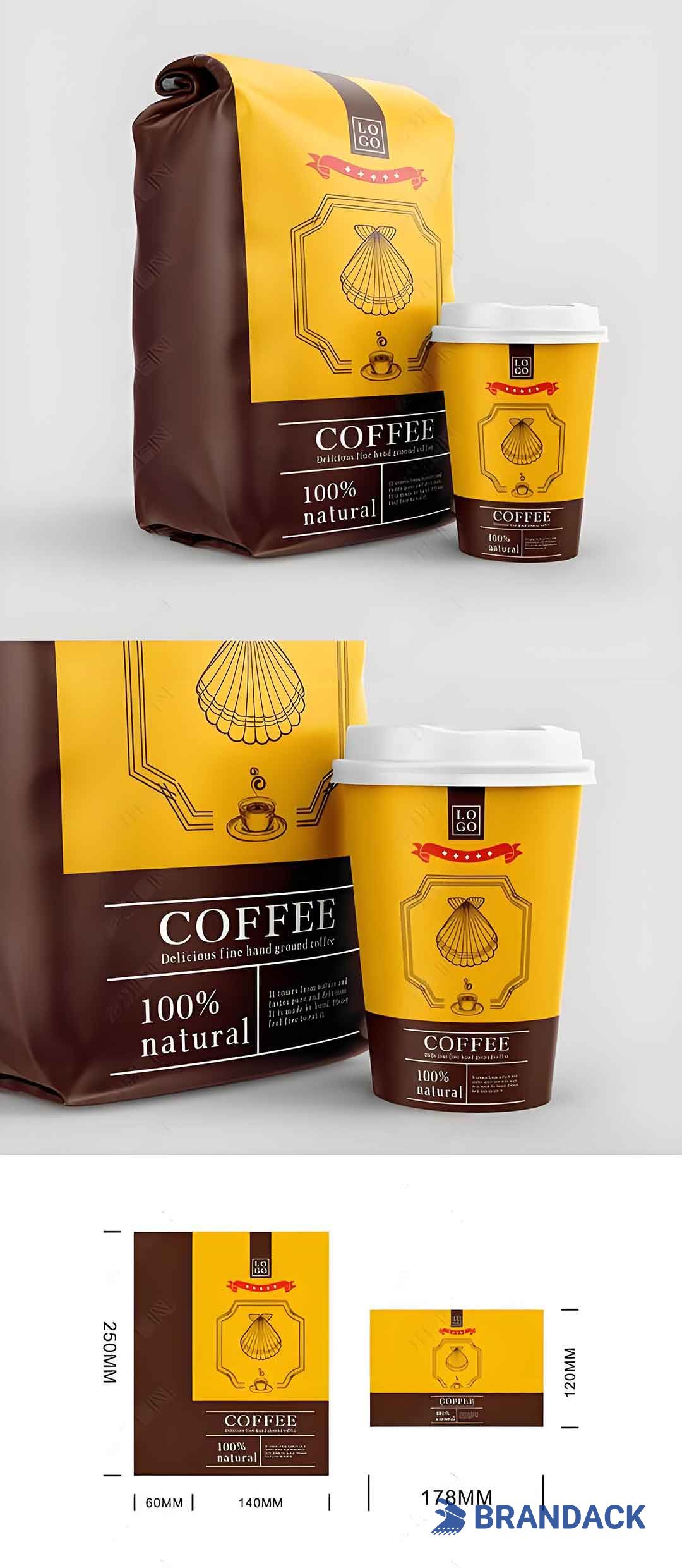 Espresso Coffee Packaging Design, Instant Ground Coffee Variety Pack, Bulk Wholesale Coffee Packaging Printing