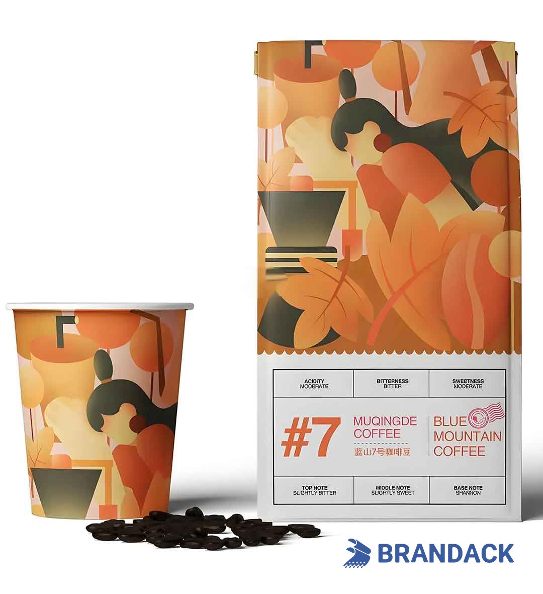Custom Coffee Sample Pack Box, Single Serve Coffee Individual Packets, Roasted Cafe Packaging Supplies